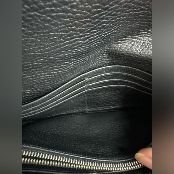 Tod’s Black Pebbled Leather Long Wallet - Picture 9 of 12
